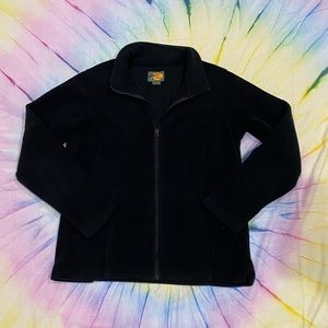 Black Fleece Zip Up Jacket